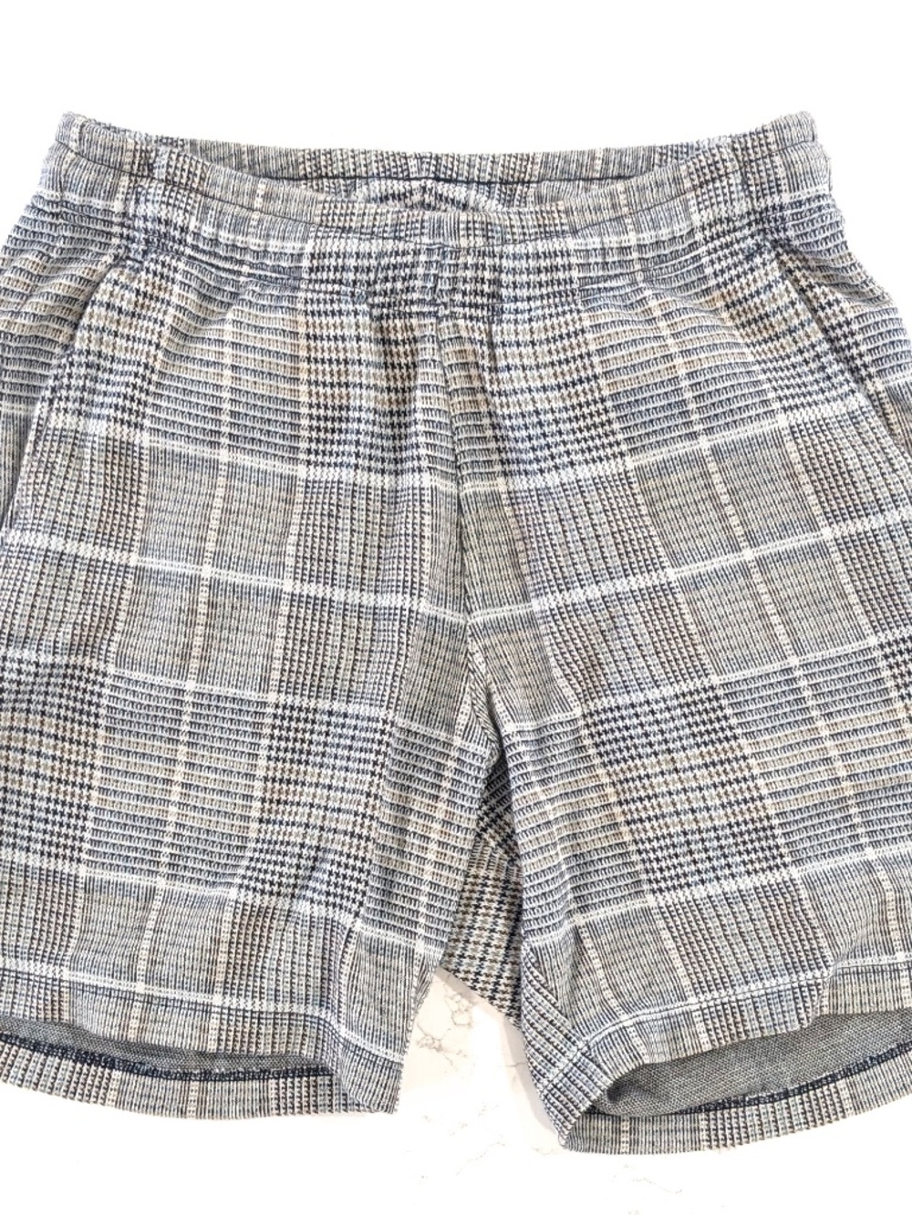 Todd Snyder Knit Glenplaid Track Shorts XS Classic Navy Cotton NWT $228 Luxury